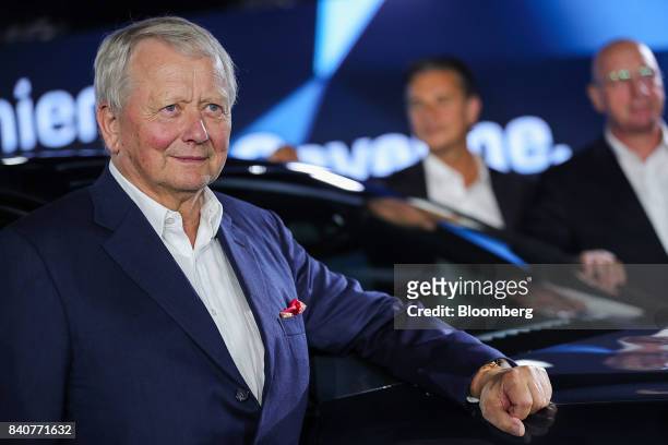 Wolfgang Porsche, chairman of Porsche SE, attends the launch event for the new Cayenne sport utility vehicle in Stuttgart, Germany, on Tuesday, Aug....