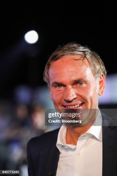 Oliver Blume, chief executive officer of Porsche AG, attends the launch event for the new Cayenne sport utility vehicle in Stuttgart, Germany, on...