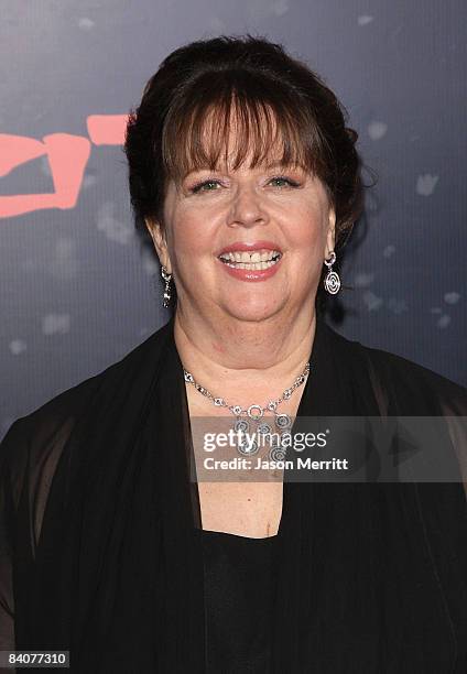 Producer Deborah Del Prete arrives on the red carpet of the Los Angeles premiere of "The Spirit" at the Grauman's Chinese Theater on December 17,...