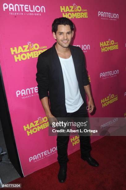Actor Ricardo Abarca arrives for the Premiere Of Pantelion Films' "Hazlo Como Hombre" held at ArcLight Cinemas on August 29, 2017 in Hollywood,...