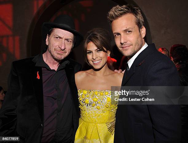 Director Frank Miller, actress Eva Mendes and actor Gabriel Macht attend the after party of the Los Angeles premiere of "The Spirit" at the Grauman's...