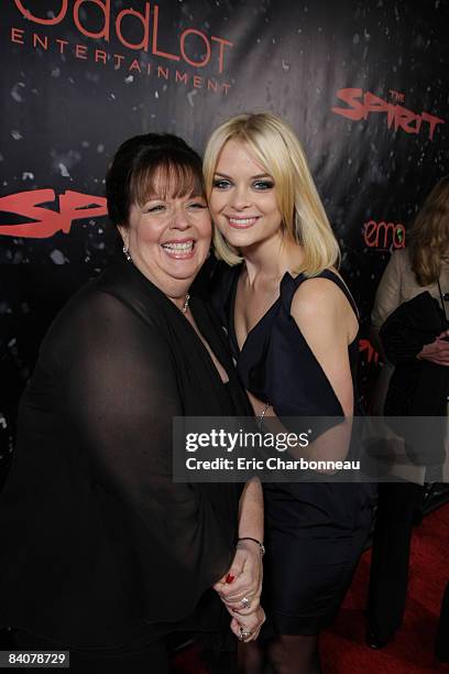 Producer Deborah Del Prete and Jaime King at Lionsgate Premiere of 'The Spirit' on December 17, 2008 at Grauman's Chinese Theatre in Hollywood,...