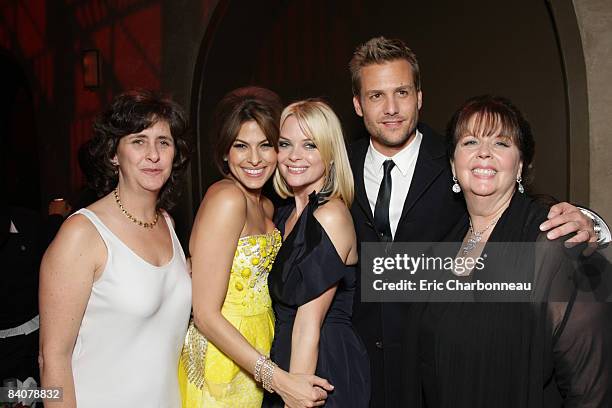 Producer Gigi Pritzker, Eva Mendes, Jaime King, Gabriel Macht and Producer Deborah Del Prete at Lionsgate Premiere of 'The Spirit' on December 17,...