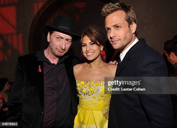 Director Frank Miller, actress Eva Mendes and actor Gabriel Macht attends the after party of the Los Angeles premiere of "The Spirit" at the...