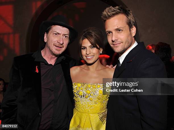 Director Frank Miller, actress Eva Mendes and actor Gabriel Macht attend the after party of the Los Angeles premiere of "The Spirit" at the Grauman's...