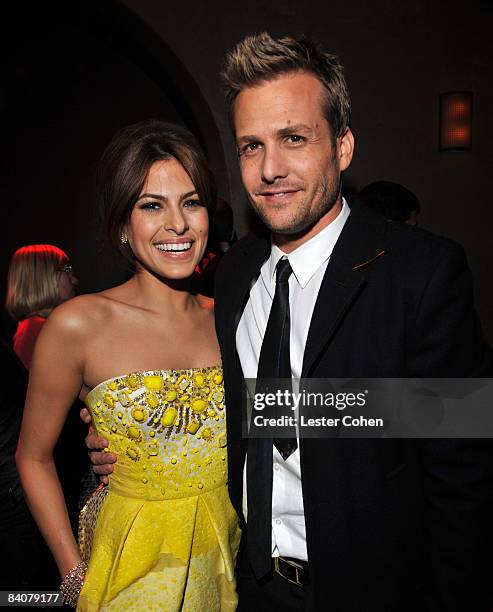 Actress Eva Mendes and actor Gabriel Macht attends the after party of the Los Angeles premiere of "The Spirit" at the Grauman's Chinese Theater on...