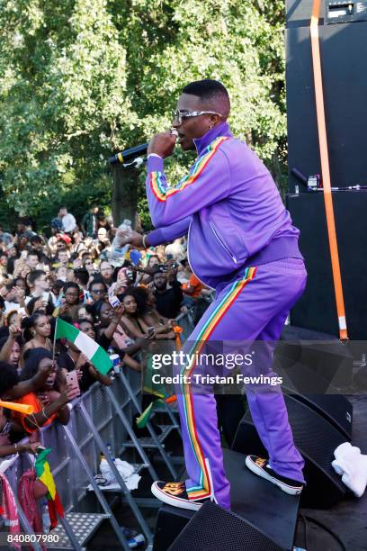 Wizkid performs at the Red Bull Music Academy Soundsystem at Notting Hill Carnival 2017 on August 27, 2017 in London, England.