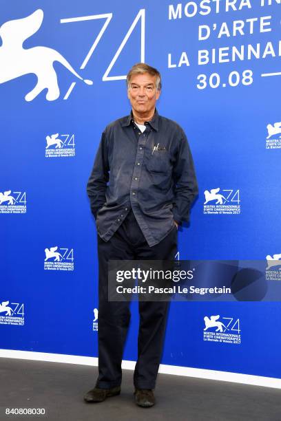 President of Premio Venezia Opera Prima 'Luigi De Laurentiis'' jury Benoit Jacquot attends the Jury photocall during the 74th Venice Film Festival at...