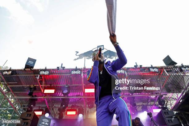 Wizkid performs at the Red Bull Music Academy Soundsystem at Notting Hill Carnival 2017 on August 27, 2017 in London, England.