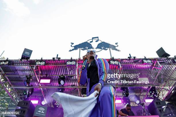 Wizkid performs at the Red Bull Music Academy Soundsystem at Notting Hill Carnival 2017 on August 27, 2017 in London, England.