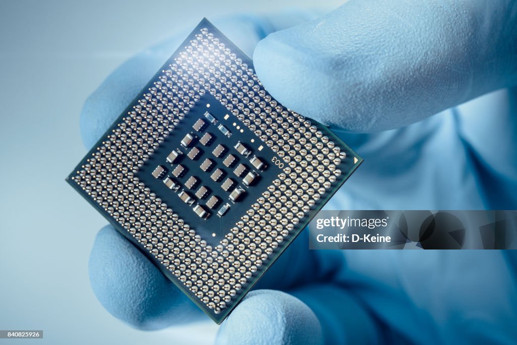 Large Computer Chip Computer Chip High-Res Stock Photo - Getty Images