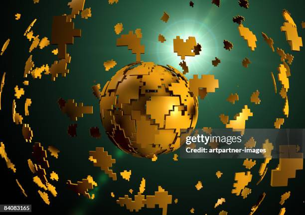 Exploding Gold Numbers 988 Gold Puzzle Stock Photos, High-Res Pictures, and Images - Getty Images