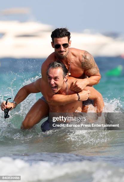 Aitor Ocio and Israel Bayon are seen on July 21, 2017 in Ibiza, Spain.