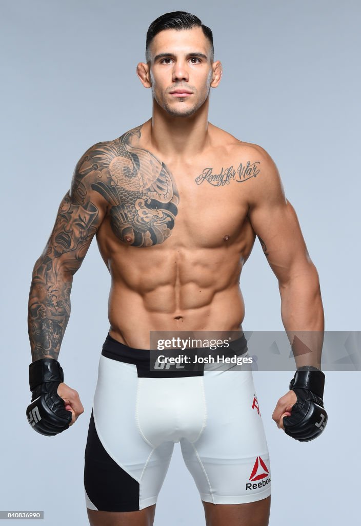 Aleksandar Rakic poses for a portrait during a UFC photo session on ...