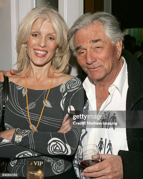 Peter Falk and his wife Shera Danese *Exclusive Coverage*