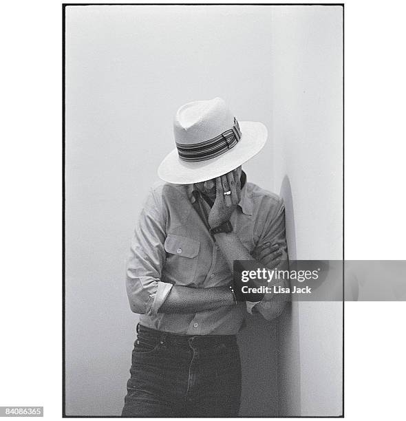 Barack Obama poses for a portrait session taken while he was a student in 1980 at Occidental College in Los Angeles, CA. Published image.