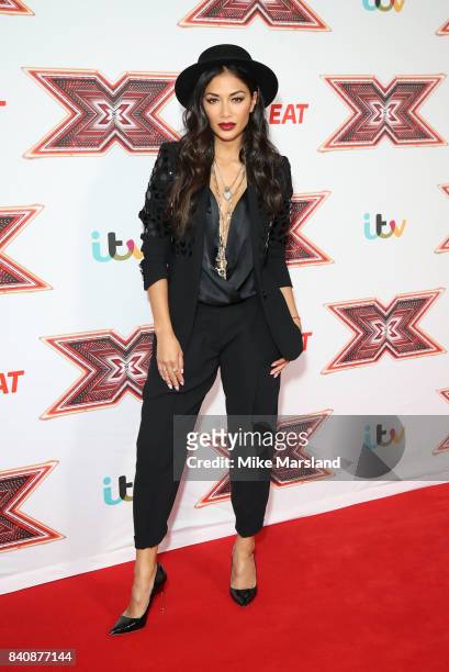 Nicole Scherzinger during The X Factor series 14 red carpet press launch at Picturehouse Central on August 30, 2017 in London, England.