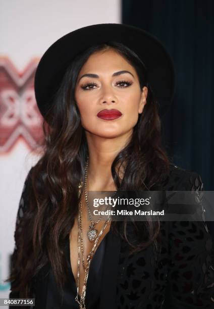 Nicole Scherzinger during The X Factor series 14 red carpet press launch at Picturehouse Central on August 30, 2017 in London, England.