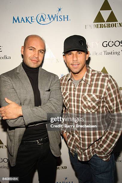Actor Billy Zane and Rockit Ranch's Billy Dec at The Grinch Who Gave Back Christmas to benefit Make-A-Wish hosted by Grey Goose at The Underground on...