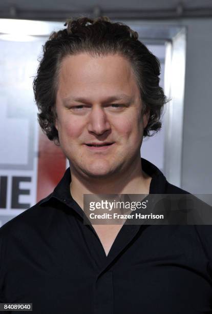 Actor Florian Henckel von Donnersmarck arrives on the red carpet of the Los Angeles premiere of 'Valkyrie' at the Directors Guild of America on...