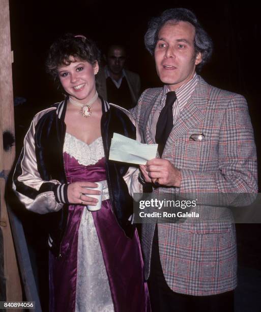 Linda Blair and Bruce Cohn Curtis sighted on location filming "Hell Night" on January 13, 1981 at Raliegh Studios in Hollywood, California.