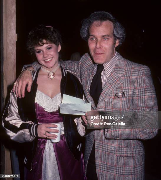 Linda Blair and Bruce Cohn Curtis sighted on location filming "Hell Night" on January 13, 1981 at Raliegh Studios in Hollywood, California.