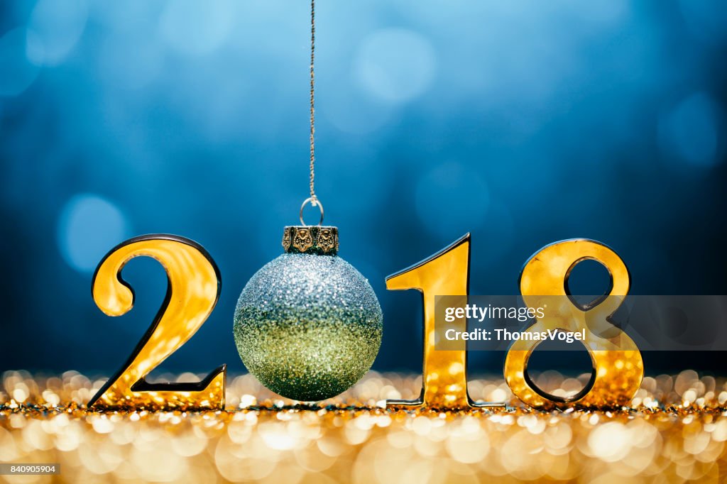 Nieuwjaar Kerstdecoratie 2018 - goud blauw Party feest