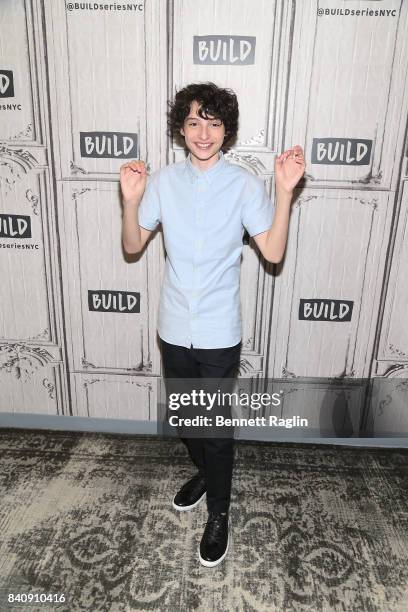 Actor Finn Wolfhard attends Build to discusss the movie "IT" at Build Studio on August 30, 2017 in New York City.
