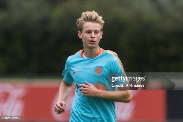 Frenkie de Jong of Netherlands U21 during the training session of Netherlads U21 at the KNVB training centre on August 30, 2017 in Zeist, The...