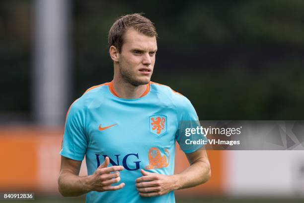 Thomas Ouwejan of Netherlands U21 during the training session of Netherlads U21 at the KNVB training centre on August 30, 2017 in Zeist, The...