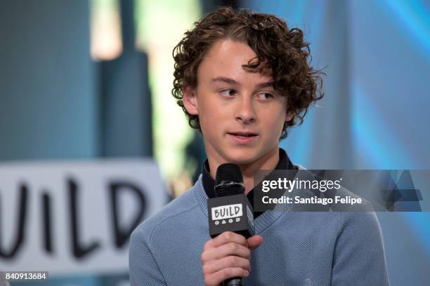 Wyatt Oleff attends Build Presents to dicuss the film 'IT' at Build Studio on August 30, 2017 in New York City.