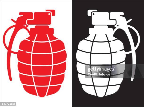 hand grenade einfache zeichnung - hand grenade stock-grafiken, -clipart, -cartoons und -symbole