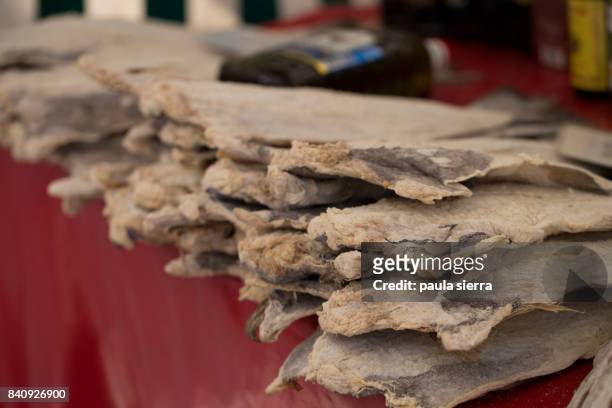 dried salted cod - gezout stockfoto's en -beelden