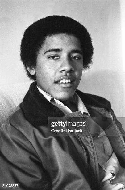 Barack Obama poses for a portrait session taken while he was a student in 1980 at Occidental College in Los Angeles, CA. IMAGE NOT USED IN TIME.