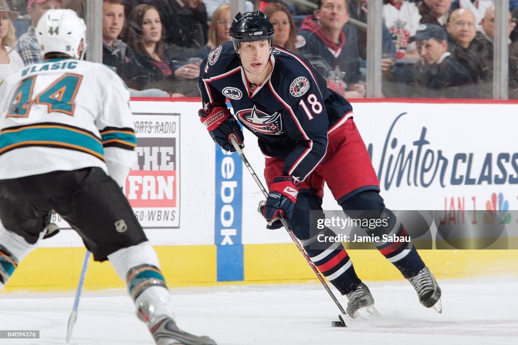 San Jose Sharks v Columbus Blue Jackets