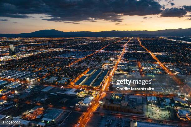 la vegas - las vegas aerial stock pictures, royalty-free photos & images