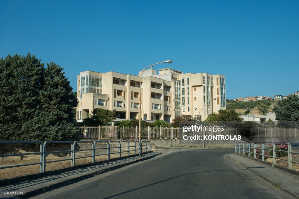 Hospital View of Cassano allo Ionio in Calabria, southern...