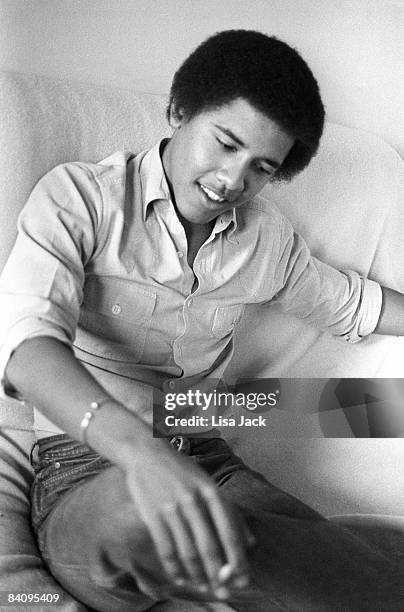 Barack Obama poses for a portrait session taken while he was a student in 1980 at Occidental College in Los Angeles, CA. IMAGE NOT USED IN TIME.
