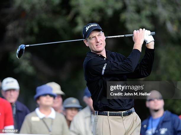 Jim Furyk in action during the second round of play at the 2008 Chevron World Challenge Presented by Bank of America on December 19, 2008 at Sherwood...