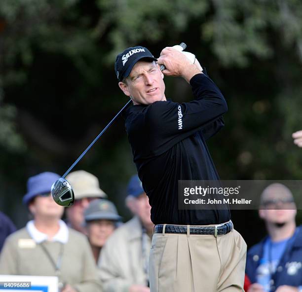 Jim Furyk in action during the second round of play at the 2008 Chevron World Challenge Presented by Bank of America on December 19, 2008 at Sherwood...
