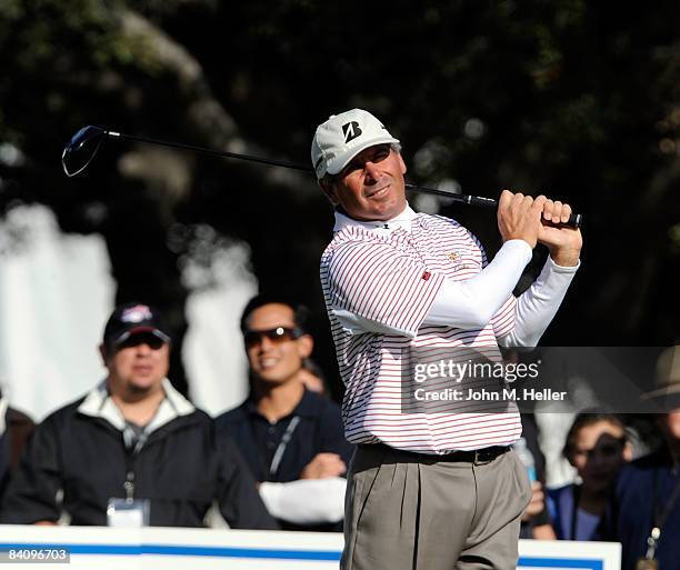 Fred Couples in action during the second round of play at the 2008 Chevron World Challenge Presented by Bank of America on December 19, 2008 at...