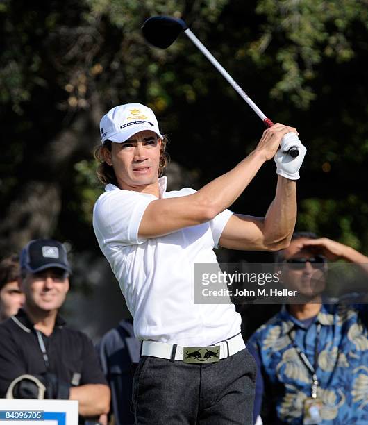 Camilo Villegas in action during the second round of play at the 2008 Chevron World Challenge Presented by Bank of America on December 19, 2008 at...