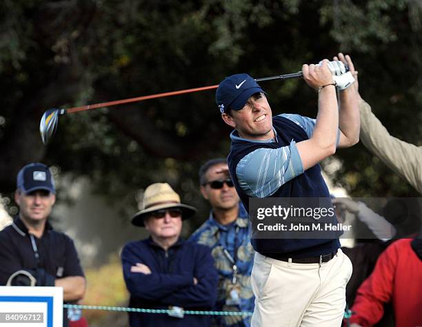 Justin Leonard in action during the second round of play at the 2008 Chevron World Challenge Presented by Bank of America on December 19, 2008 at...