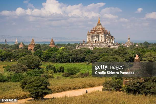 thatbyinnyu temple in bagan ancient city mandalay, myanmar - bagan temples damaged in myanmar earthquake stock pictures, royalty-free photos & images