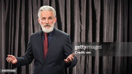 Commentator Guide Portrait Of Commentator High-Res Stock Photo - Getty Images