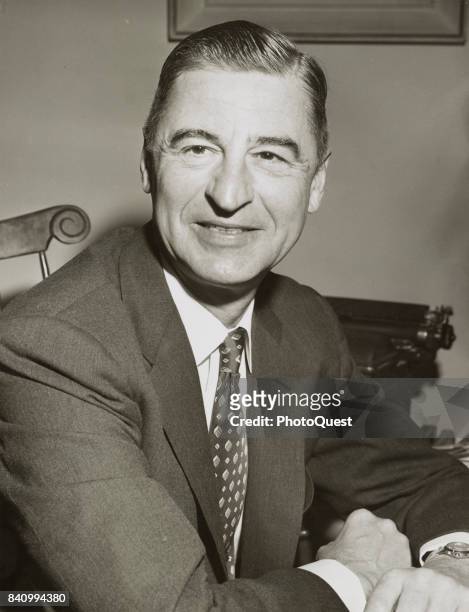 Portrait of author and illustrator Theodor Geisel , better known as Dr Seuss, New York, New York, April 4, 1957.