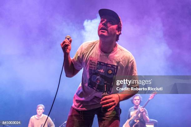 Mac DeMarco performs on stage at Usher Hall on August 30, 2017 in Edinburgh, Scotland.