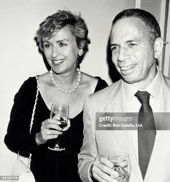 Publisher S.I. Newhouse Jr. And editor Tina Brown attending "Holy Terror-Andy Warhol Close Up" on August 8, 1990 at the Factory in New York City, New...