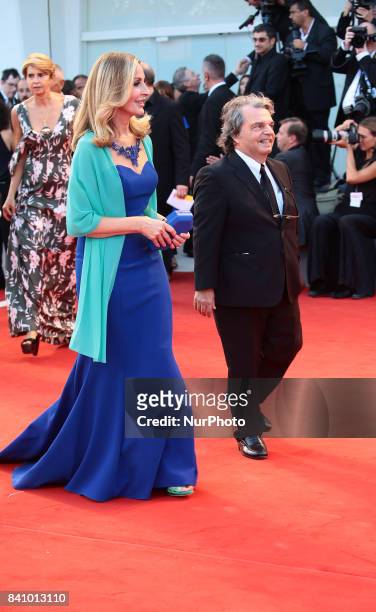 Renato Brunetta walks the red carpet ahead of the 'Downsizing' screening and Opening Ceremony during the 74th Venice Film Festival at Sala Grande on...