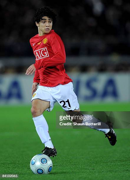 Rafael Manchester United in action during the FIFA Club World Cup Japan 2008 Final match between Manchester United and Liga De Quito at the...
